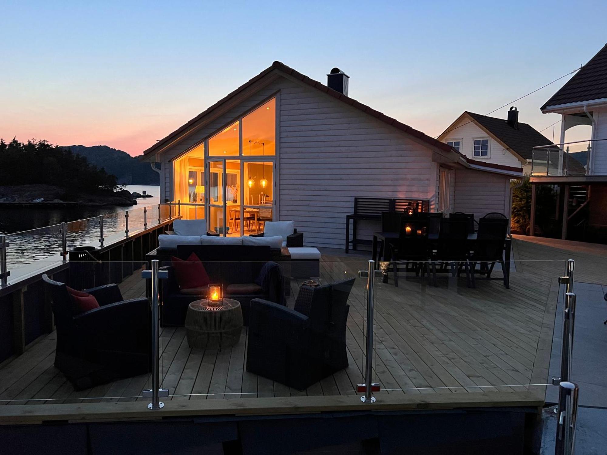 Apartament Korshamn Rorbuer Lyngdal Zewnętrze zdjęcie